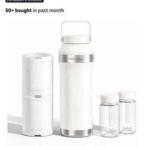 NWT Baby Brezza White Bottle Warmer and Storage Set